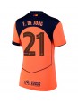 Billige Barcelona Frenkie de Jong #21 Tredjedrakt Dame 2025-26 Kortermet